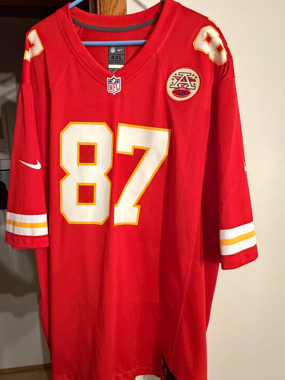 Travis Kelce Red Game Jersey